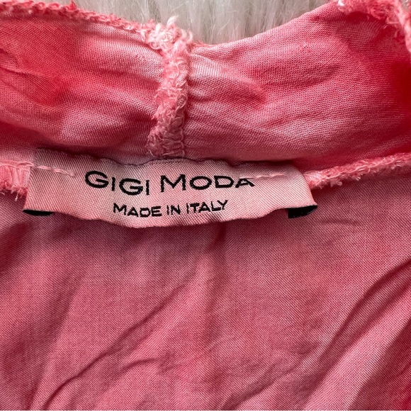 Gigi Moda Coral Pink Layered Cardigan - Picture 6 of 7